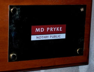 Notary in London plaque Notary Public in London plaque